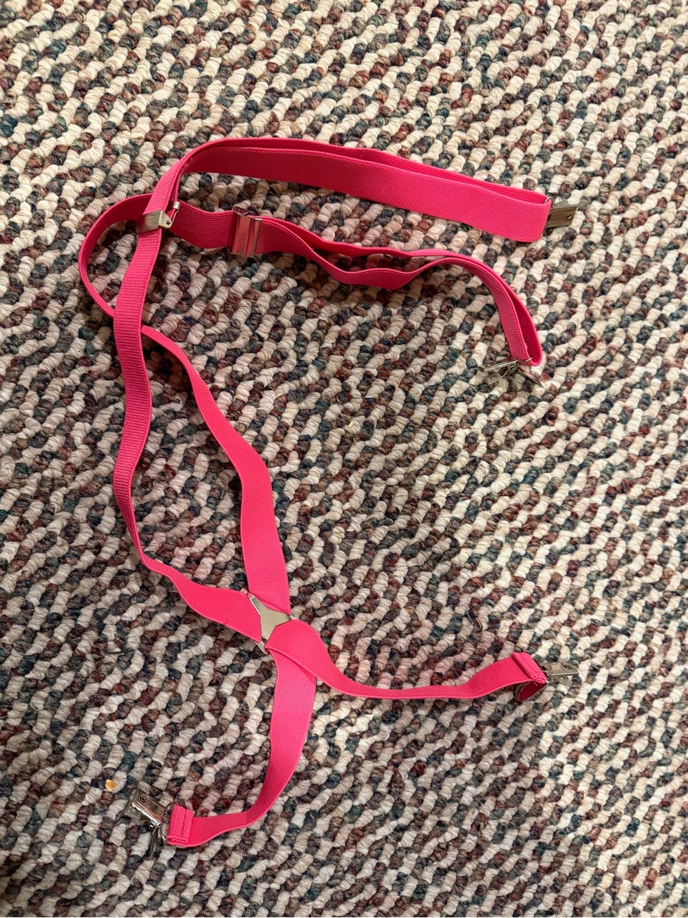 Bright Pink Women’s Adjustable Suspenders